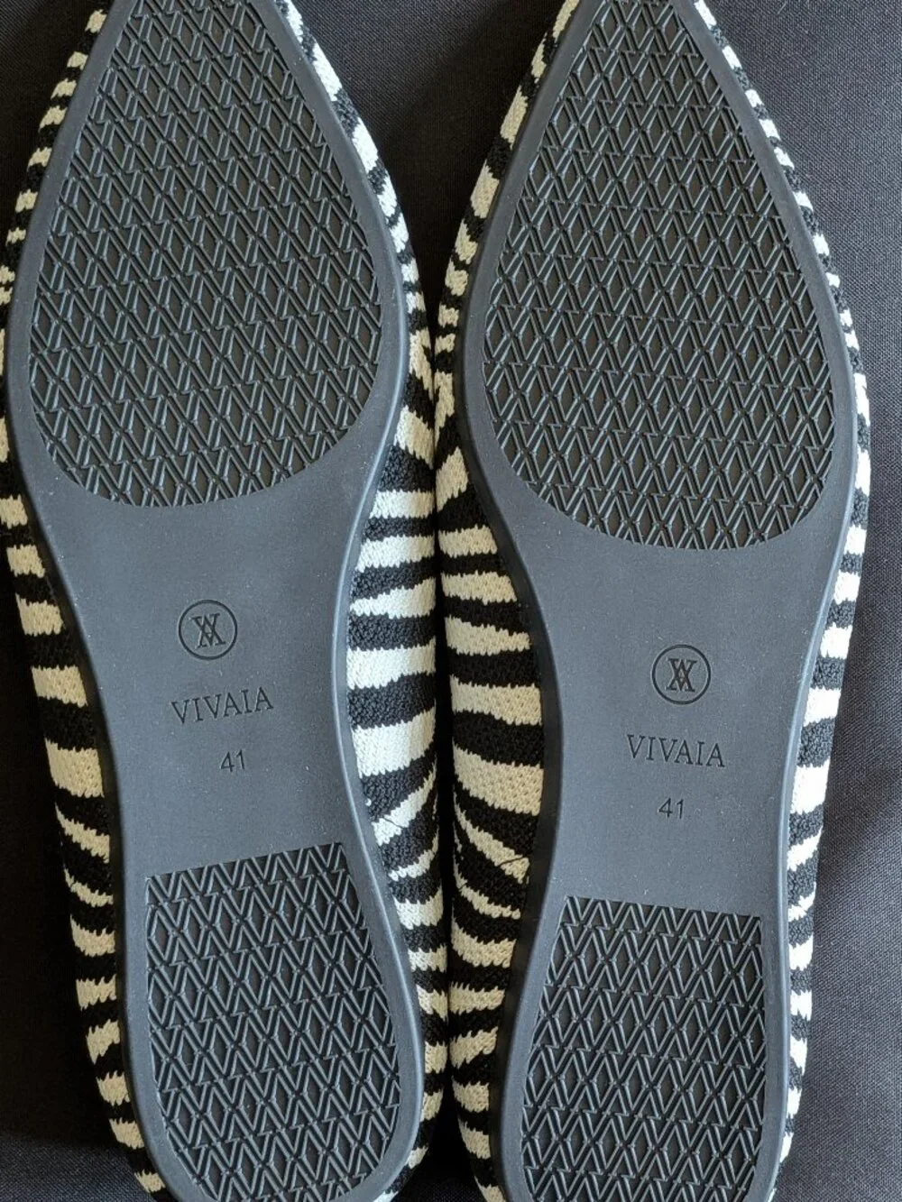 Zebra Print Pointed-Toe Flats | Size 10 - Picture 4 of 4